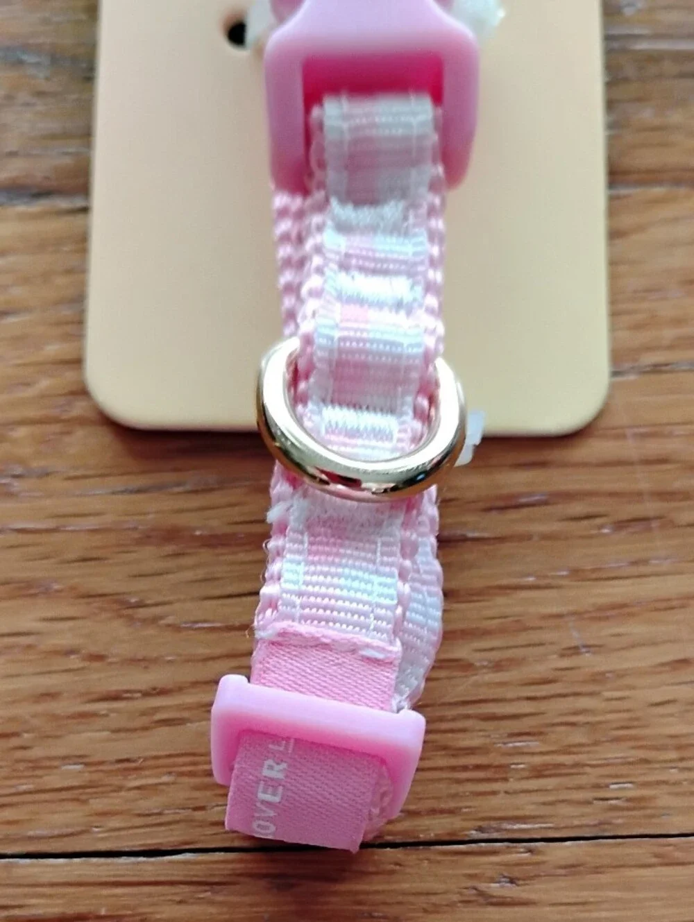 NWT (MSRP $6) Stoney Clover Lane x Target Pink Gingham XS Dog Collar #4 prep